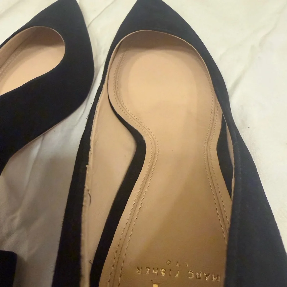Marc Fisher Chic Black Suede Heels for Women